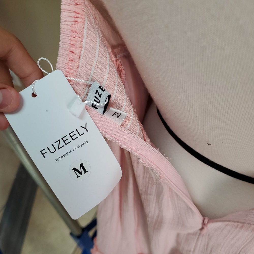 New Fuzeely Pink Mini Dress - Picture 5 of 5